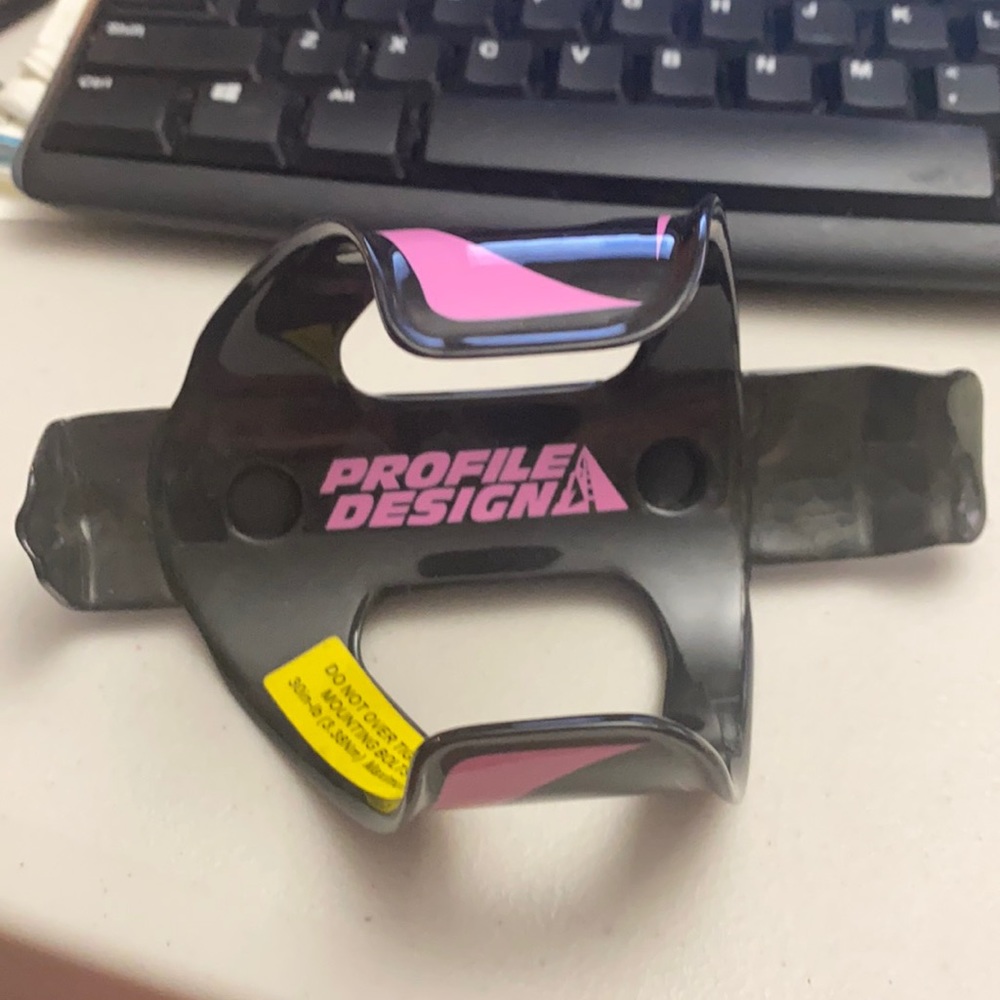 Pink Bike Water Bottle Holder profile design
